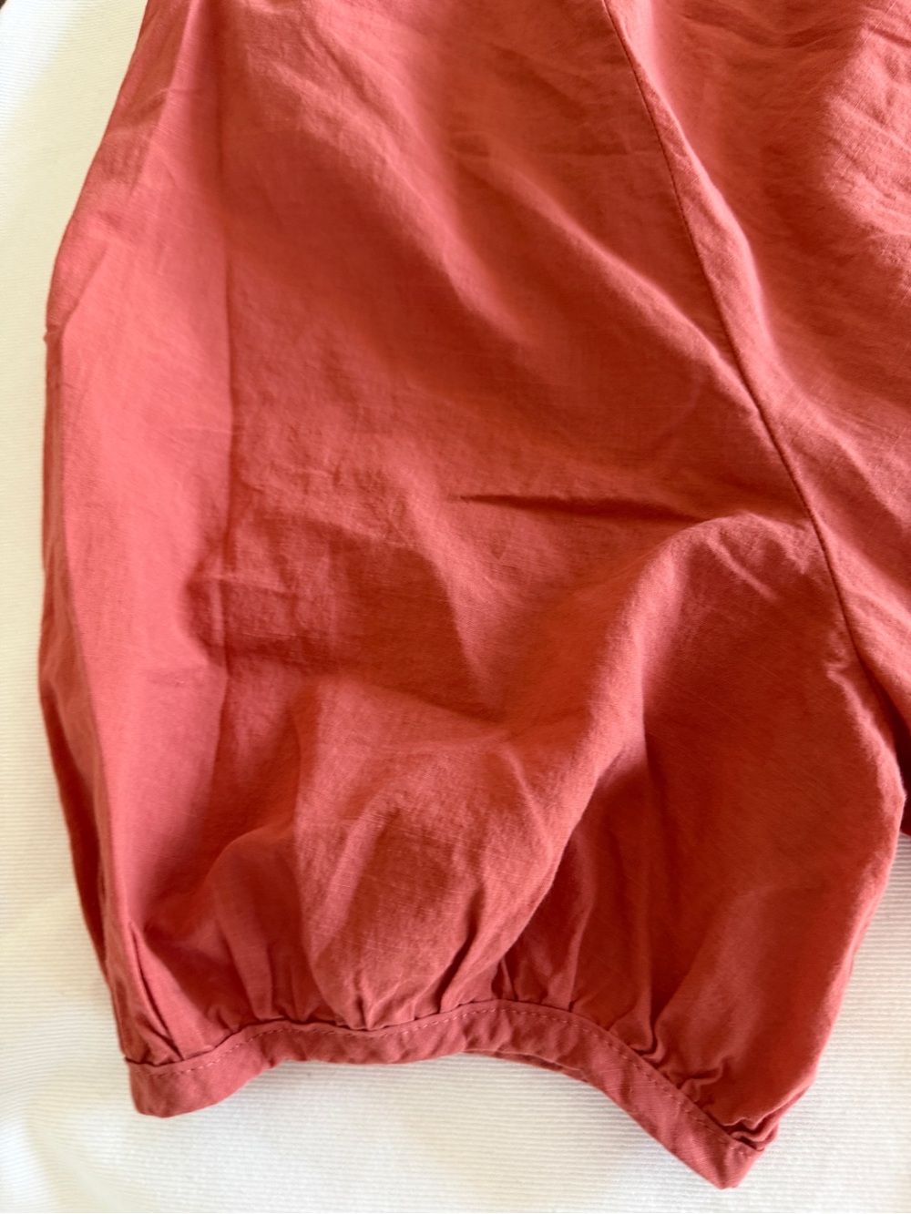 Universal Thread Rust Button-Front Short Sleeve Blouse - Picture 4 of 6